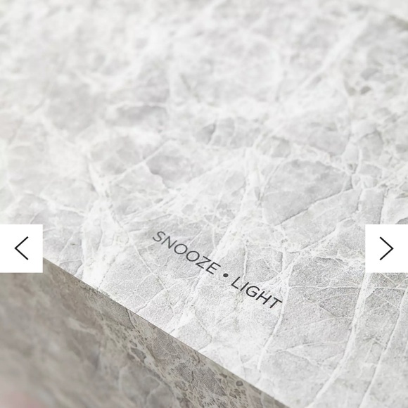 Gray Himalayan Salt Lamp Alarm Clock by Mahli - Picture 4 of 5